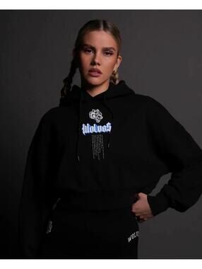 Darc Sport x Street Fighter Kikoken Forever Chun-Li Cropped Hoodie Women’s Sz M